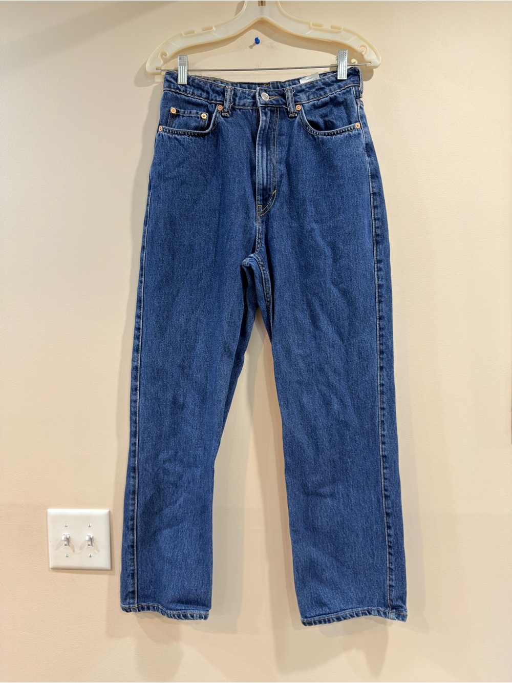 🔥Weekday Women’s Classic Blue Denim Jeans Size 28 EC🔥